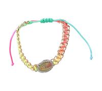 Virgin Maria Drill tessuto a mano può essere indossato da uomini e donne come regali o preghiera vergine 4 colori per donne uomini braccialetti treccia per braccialetti religiosi per cattolici, One