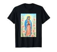 Virgin Mary Rosary Prayer Christian Catholic Religious Case Maglietta