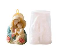 Virgin Mary - Stampo per sapone per candele, antiaderente, realizzato a | Stampo vintage a forma di Vergine Maria per festa del Ringraziamento, compleanno, ufficio, casa, scrivania, scuola