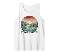 Virgin River T-Shirt Retro Minimalist River Virgin Canotta