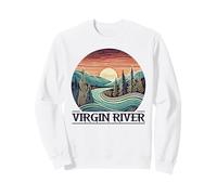 Virgin River T-Shirt Retro Minimalist River Virgin Felpa