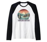 Virgin River T-Shirt Retro Minimalist River Virgin Maglia con Maniche Raglan