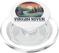 Virgin River T-Shirt Retro Minimalist River Virgin PopSockets PopGrip per MagSafe