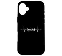Virginia Beach City Vibes | Heartbeat Travel Estetic Custodia per iPhone 16 Plus