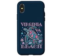 VIRGINIA BEACH VA TURTLE LOVER COLORATO SPIAGGIA SOUVENIR Custodia per iPhone X/XS