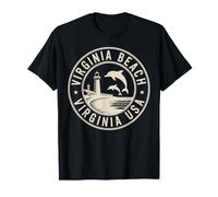 Virginia Beach Virginia Travel Souvenir Emblema Maglietta