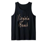 Virginia Beach Virginia Vintage Design Elegante Canotta