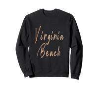 Virginia Beach Virginia Vintage Design Elegante Felpa