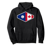 Virginia e Canada Uniti nelle Radici Felpa con Cappuccio