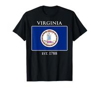 Virginia Flag 10th US State 1788 Virginian Maglietta