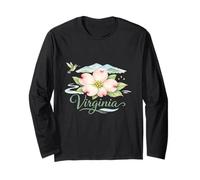 Virginia Gentle Charm Corniolo Fiore e Colibrì Maglia a Manica
