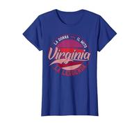 Virginia La Donna Il Mito la Leggenda Maglietta, Donna, Blu Reale, L