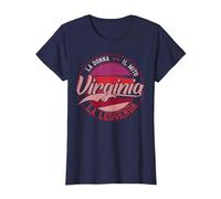 Virginia La Donna Il Mito la Leggenda Maglietta, Donna, Navy, S