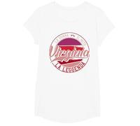Virginia La Donna Il Mito la Leggenda Maglietta, Ragazze, Bianco, M