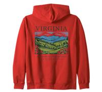 Virginia Long Shadow Terreno costante dal 1788 Felpa con Cappuccio
