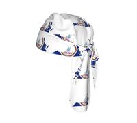 Virginia State Flag Map Print Skull Headwrap Under Helmet Cycling Cap Leggero Quick Dry Adulto Regalo Taglia Unica