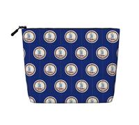 Virginia State Flag Una borsa da viaggio versatile, ideale per routine quotidiane e viaggi di lavoro, Nero , Taglia unica, Beauty case