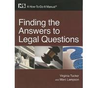 Virginia Tucker Finding the Answers to Legal Questions: A How-to-Do- (Tascabile)