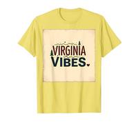 Virginia Vibes: Amore in Montagna per Gli Appassionati di Outdoor Maglietta, Uomo, Limone, L