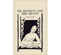 Virginia Woolf Mr. Bennett and Mrs. Brown (Copertina rigida)