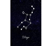 Virgo: 6”X9” Journal/ Notebook/ Diary. 150 pages. College ruled paper. Includes cover page. Matte-finish on exterior cover.