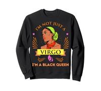 Virgo Black Queen Melanin Queens Virgos Agosto Settembre Felpa