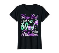 Virgo Girl Over 60 Anni e Favoloso 60 ° Compleanno Maglietta