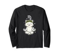 Virgo Zen Cat Astrologia Maglia a Manica