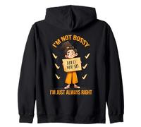 Virgo Zodiac Im Not Bossy Im Just Always Right Felpa con Cappuccio