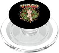 Virgo Zodiac Maiden Graffiti Cosmic Earth Goddess Flow Retro PopSockets PopGrip per MagSafe