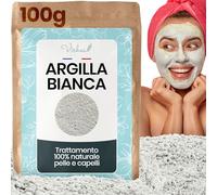 VIRHEA® Argilla Bianca 100g - Polvere di Argilla Bianca Caolino per Maschere Viso e Capelli - Trattamento Naturale per Articolazioni e Bellezza - Prodotti Francesi per Cura della Pelle