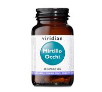 Viridian Integratore Viridian Mirtillo Occhi per la vista, 30 capsule