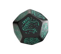 Viridian Jumbo Dice Monster Generator Die D12 Black Q Workshop
