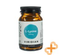 VIRIDIAN L-LYSINE 500 Mg 30 Capsule Integratore Alimentare Aminoacidi Sportivi