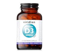 Natur Viridian - Vitamin D3 2000 UI Integratore Alimentare, 60 Capsule