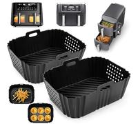 VIRIECH Airfryer - Stampo in silicone per friggitrice ad aria calda Ninja Double Stack XL SL401 SL400, 2 pezzi riutilizzabili per friggitrice ad aria calda (2 accessori per friggitrice ad aria calda