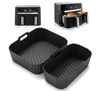 VIRIECH Stampo in silicone per friggitrice ad aria calda Tefal Easy EY901840, 2 stampi in silicone Airfryer, accessori riutilizzabili per torre T17099, Salter EK5729, Lakeland