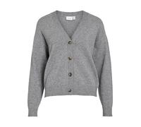 Viril V-Neck Knit Cardigan - Noos, Melange Grigio Medio, S