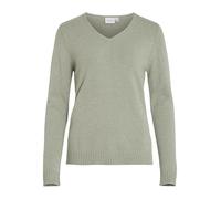 VIRIL V-Neck L/S Knit Top - Noos, Verde Olio/Dettaglio: Melange, XXL