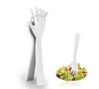 virkwuy 2 Pezzi Posate per Insalata in Plastica, Posate per Insalata a Clip, Set di Posate per Insalata, Adatto per la Manipolazione di Insalate o Ingredienti Che Richiedono Un Trattamento Delicato