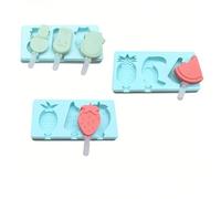 virkwuy 3 Pezzi Stampini per Gelato Bambini, Stampi per Ghiaccioli Bambini, Stampi Gelatini, Adatto per il Bricolage Genitore-Bambino, Modellazione di Cartoni Animati e Gelati
