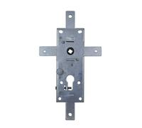 SERRATURA CORAZZABILE PER PORTE BASCULANTI 4 PUNTI DI CHIUSURA VIRO ARGENTO