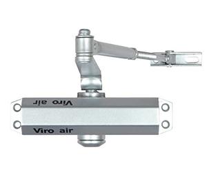 Viro | Air, Chiudiporta Automatico, Braccio in Acciaio con Lunghezza Regolabile, Forza Fissa 2, Colore Grigio, per Porte max. Largh. 85 cm Peso 45 kg