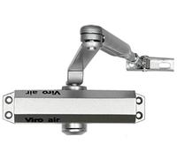 Viro | Air, Chiudiporta Automatico, Braccio in Acciaio con Lunghezza Regolabile, Forza Fissa 3, Colore Grigio, Certificato per Porte Tagliafuoco, Per Porte max. Largh 95 cm Peso 60 kg