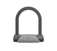 Viro | Arco Rigido, Lucchetto Bici e Moto, Sezione 16 mm, Luce Arco 14,5x11,6 cm, Monolitico Rivestito in Acciaio Zincato, Chiusura a Sfere