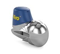 Viro | Armadillo, Bloccadisco Anti-Morsa con Diametro Asta 10 mm, Finitura Cromata, Chiusura a Scatto