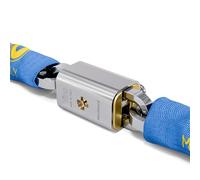 Viro - Blocca Catena, Catena Moto e Scooter, Catena Semiquadra di 120 cm | con Lucchetto, in Ottone Massiccio, Asta Anti-strappo e Antitaglio, sezione 8 mm