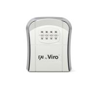 Viro | Cassetta Portachiavi Small a Combinazione, da Fissare al Muro, Cassetta di Sicurezza per Chiavi con 10.000 Combinazioni, Grigio