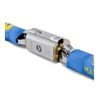 Viro | Bloccacatena in Ottone Massiccio, Asta Anti-strappo e Antitaglio, Catena Semiquadra di 150 cm, sezione 10 mm