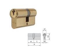 Viro Cilindro da infilare 920.15 70 mm nottolino 35x35 - A